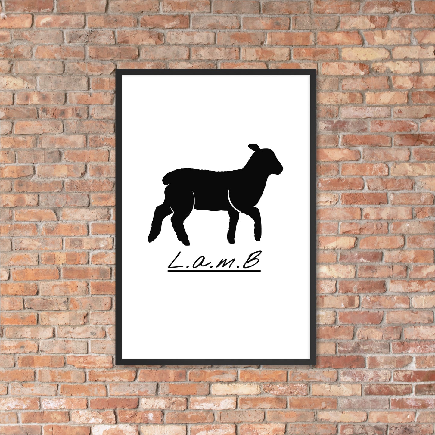 Lamb Framed Photo Paper Poster - Lamb Fashion Store