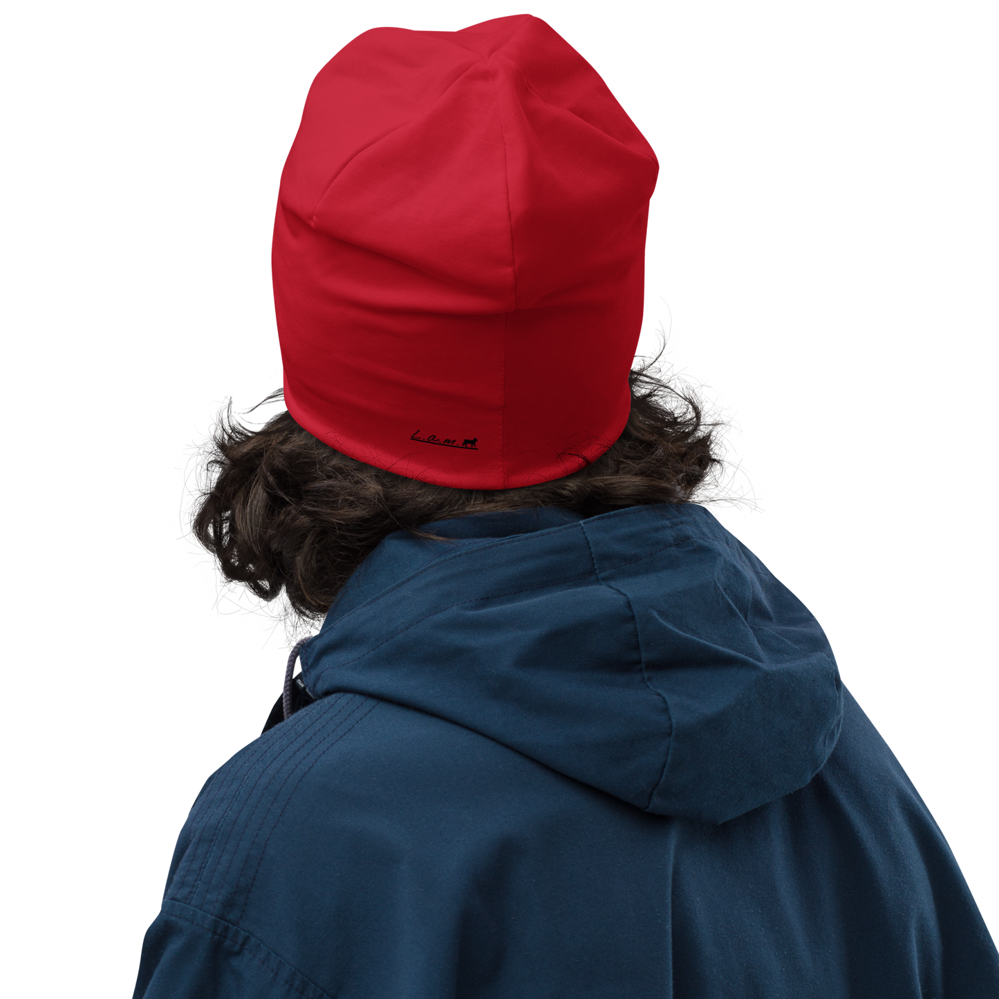 LambLike Unisex Red & Black Beanie