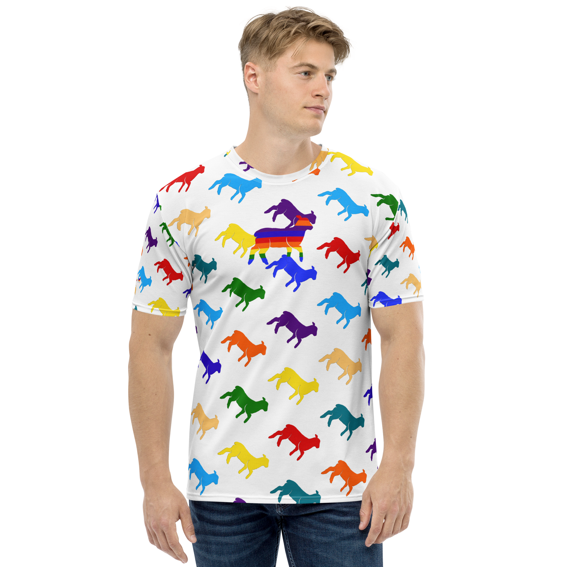 Men's Lamb Multi Color T-shirt - Lamb Fashion Store