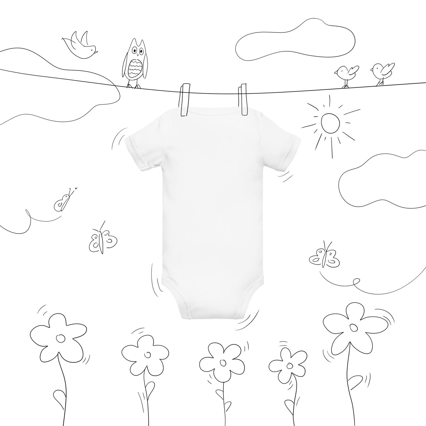 Baby Lamb Short Sleeve One Piece - Lamb Fashion Store