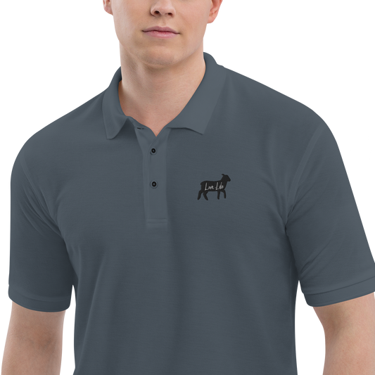 LambLike (Black Logo) Men's Premium Polo