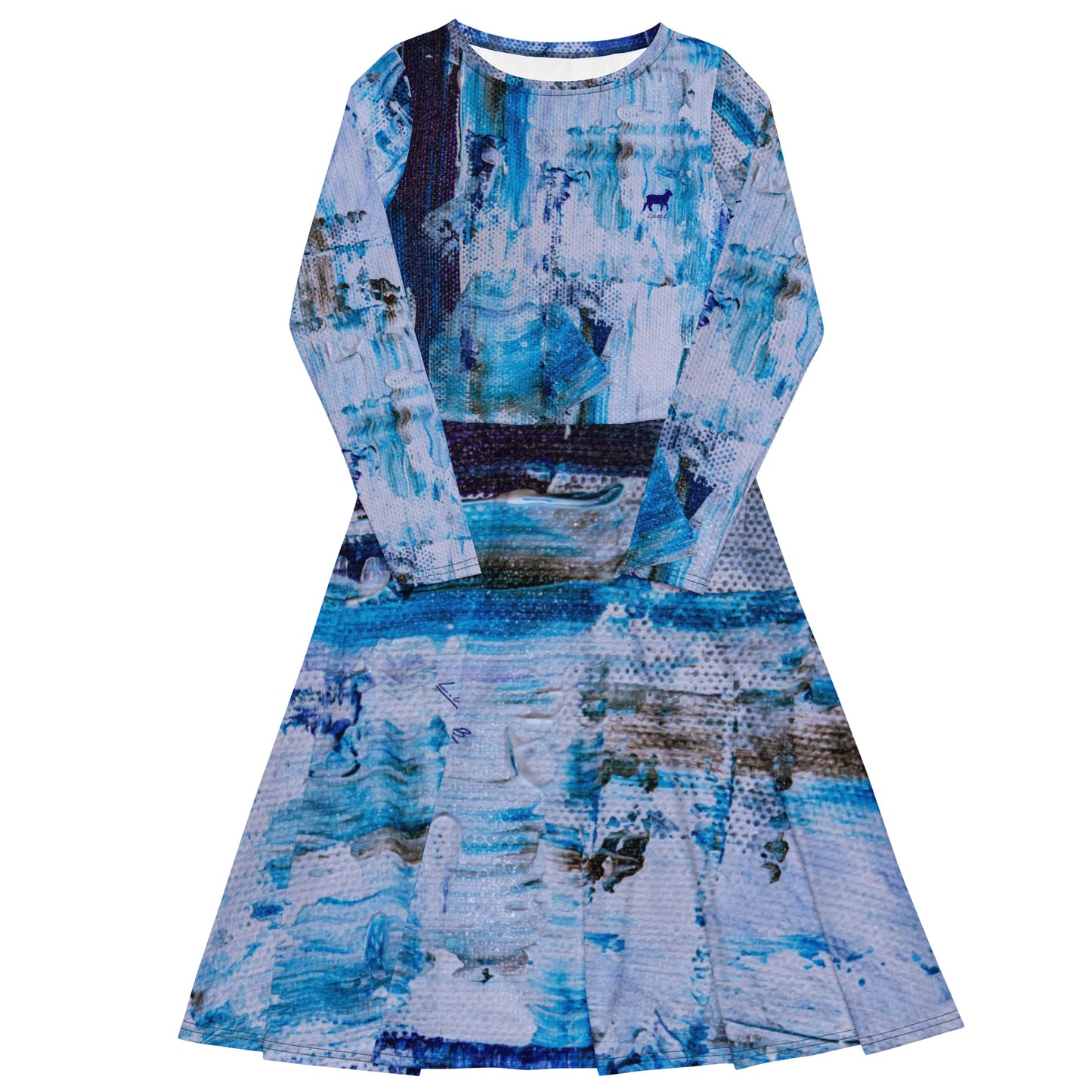 LambLike Blue Style Women's Midi Dress