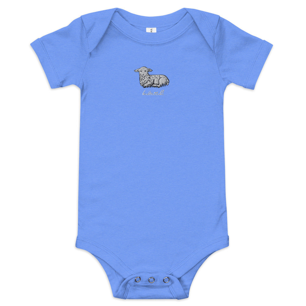 Baby Lamb Short Sleeve One Piece - Lamb Fashion Store