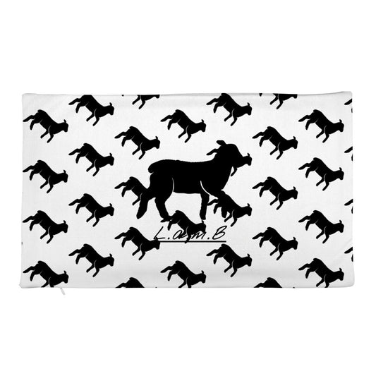Men's Lamb Premium Pillow Case only (Black) - Lamb Fashion Store