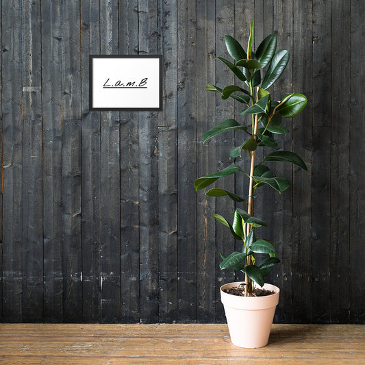 Lamb Framed Matte Paper Poster - Lamb Fashion Store