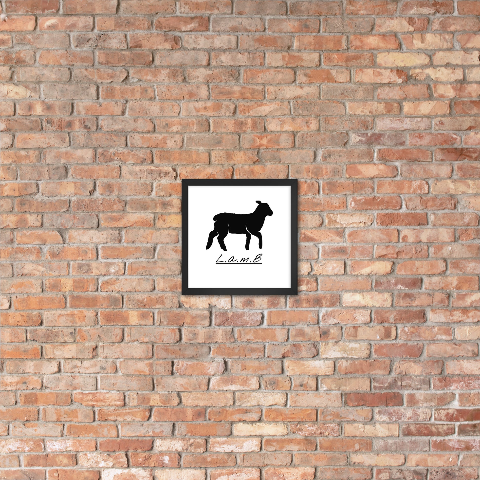 Lamb Framed Photo Paper Poster - Lamb Fashion Store