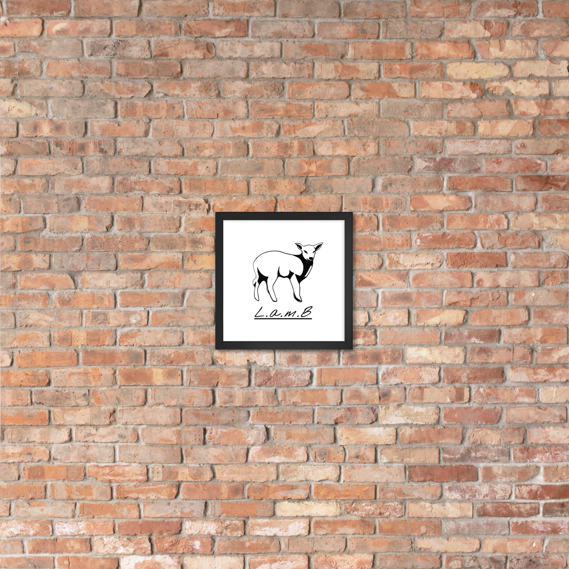 Lamb Framed Photo Paper Poster - Lamb Fashion Store