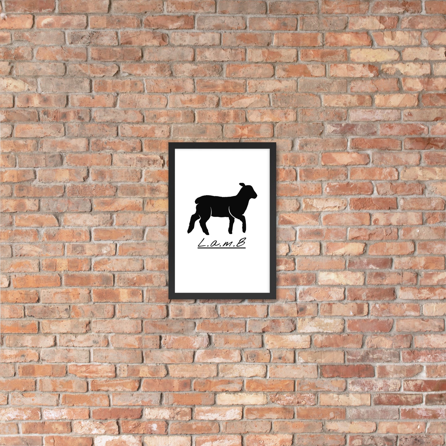 Lamb Framed Photo Paper Poster - Lamb Fashion Store