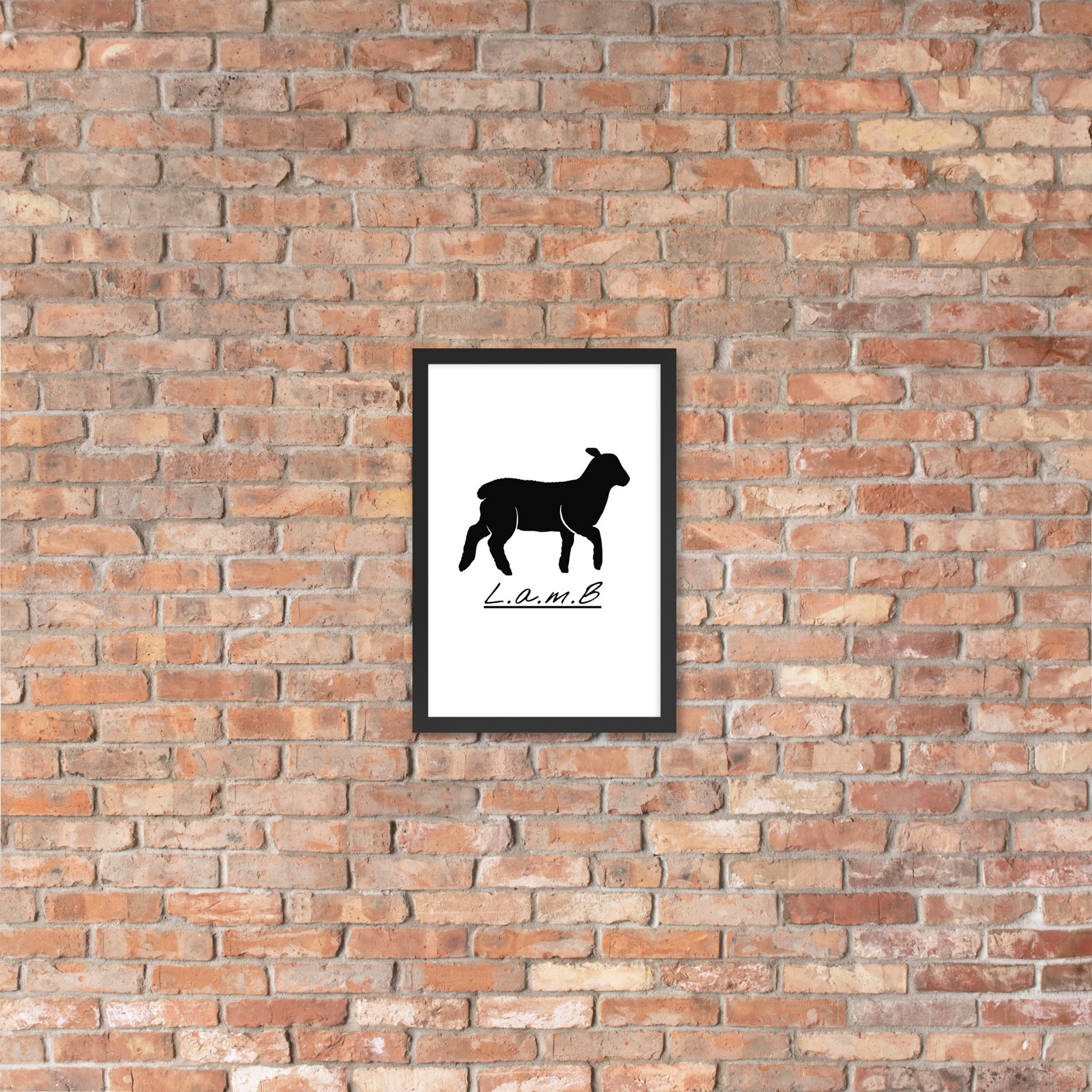 Lamb Framed Photo Paper Poster - Lamb Fashion Store