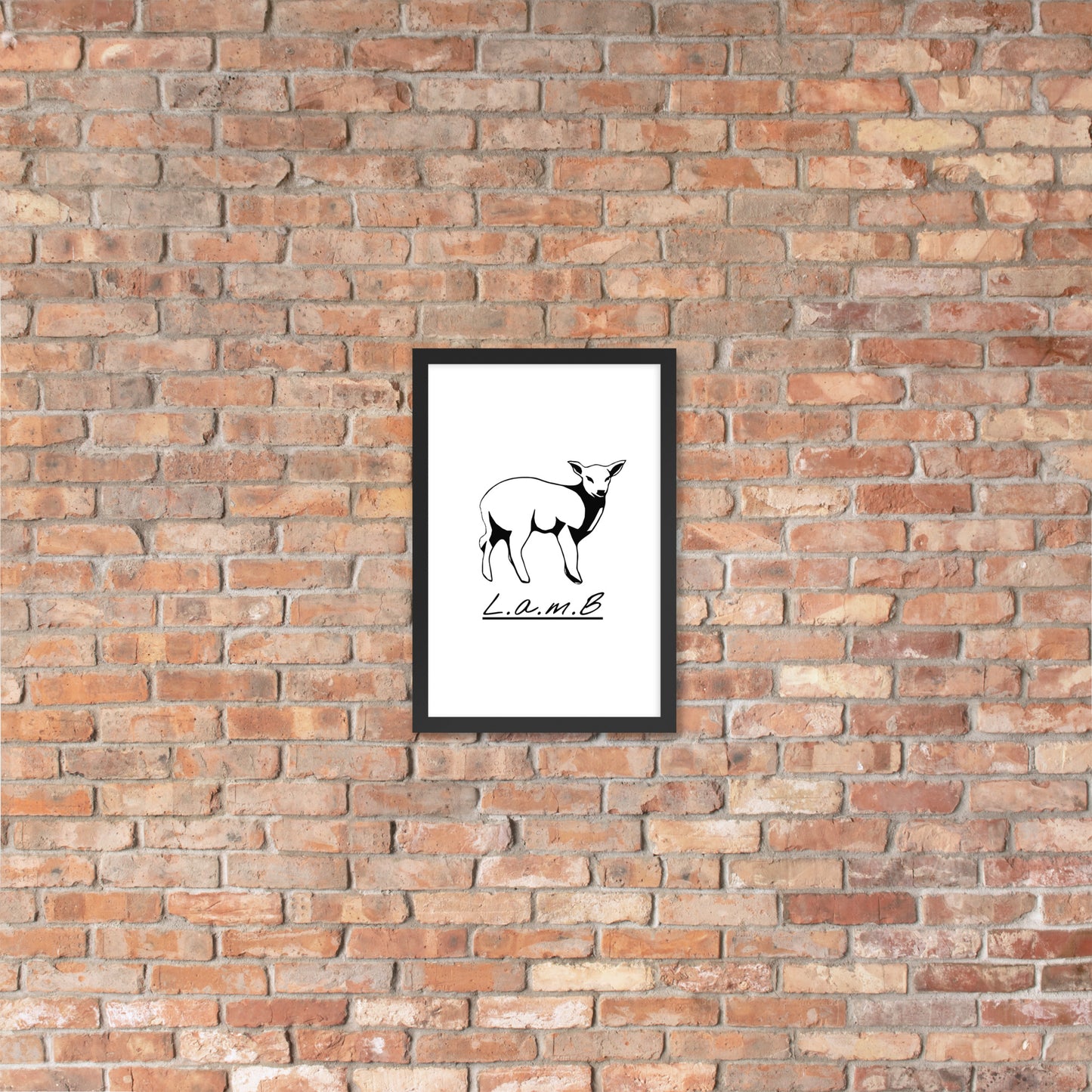 Lamb Framed Photo Paper Poster - Lamb Fashion Store