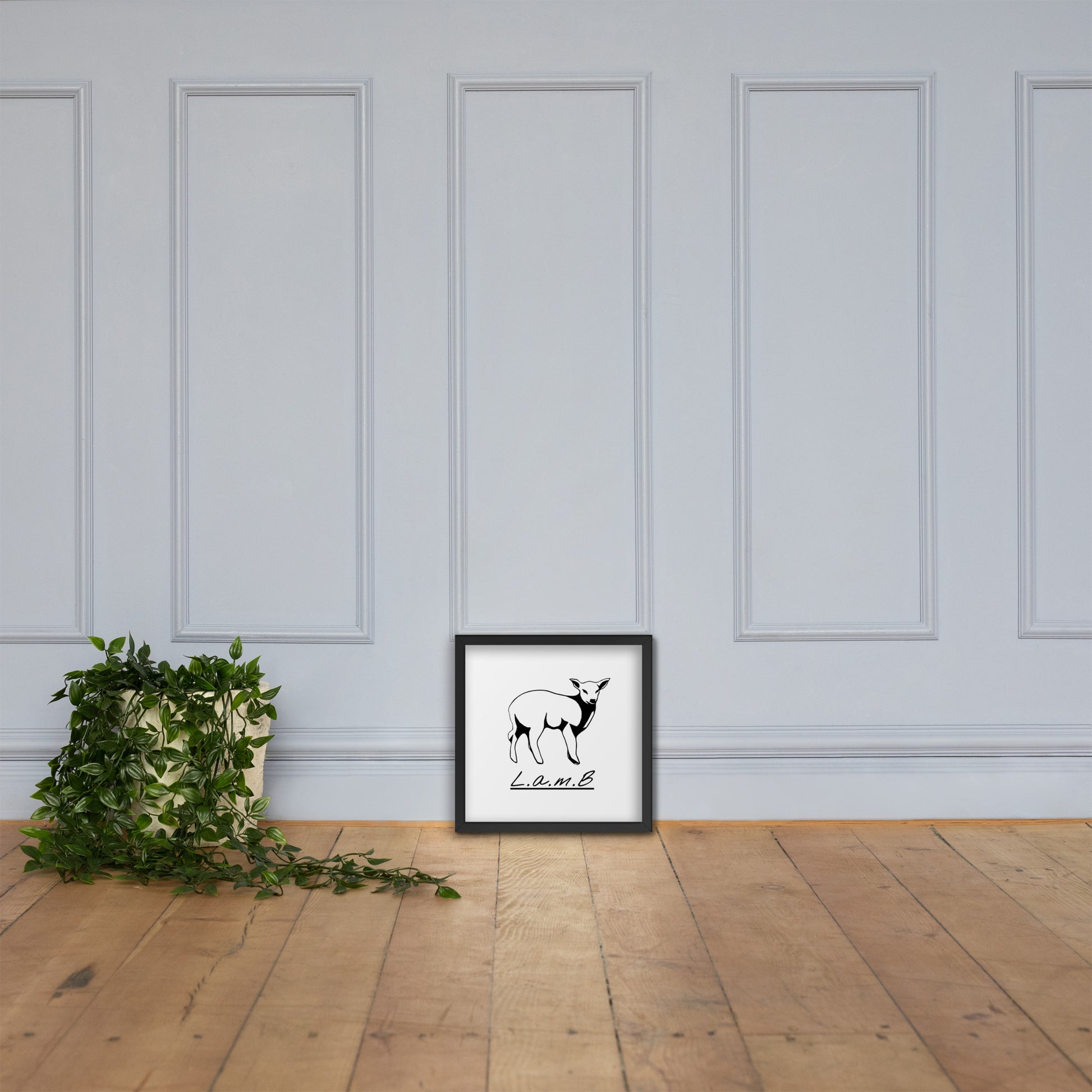 Lamb Framed Photo Paper Poster - Lamb Fashion Store