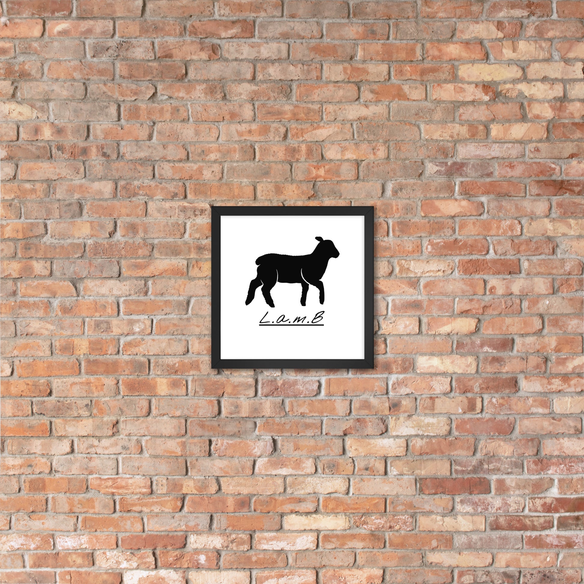 Lamb Framed Photo Paper Poster - Lamb Fashion Store