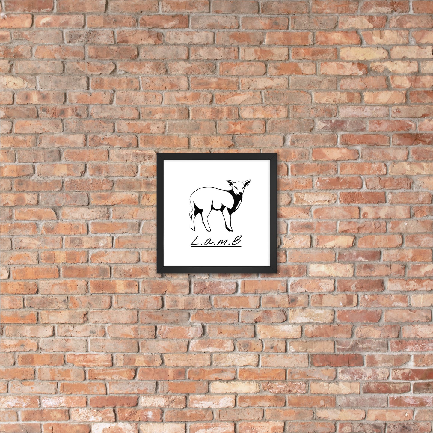 Lamb Framed Photo Paper Poster - Lamb Fashion Store