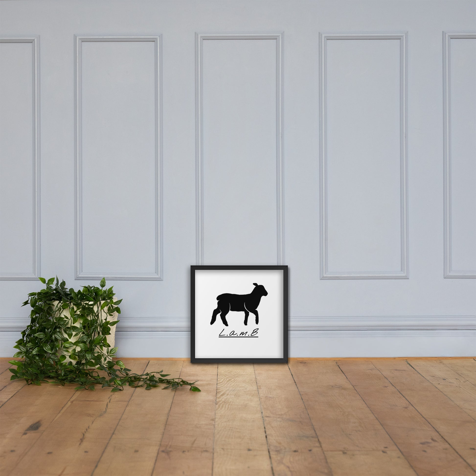 Lamb Framed Photo Paper Poster - Lamb Fashion Store