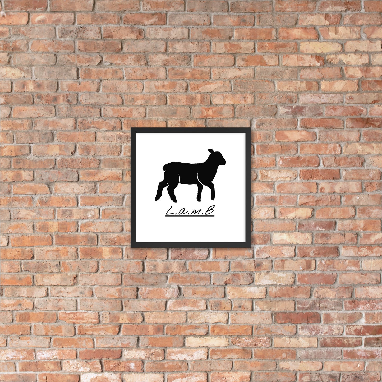 Lamb Framed Photo Paper Poster - Lamb Fashion Store