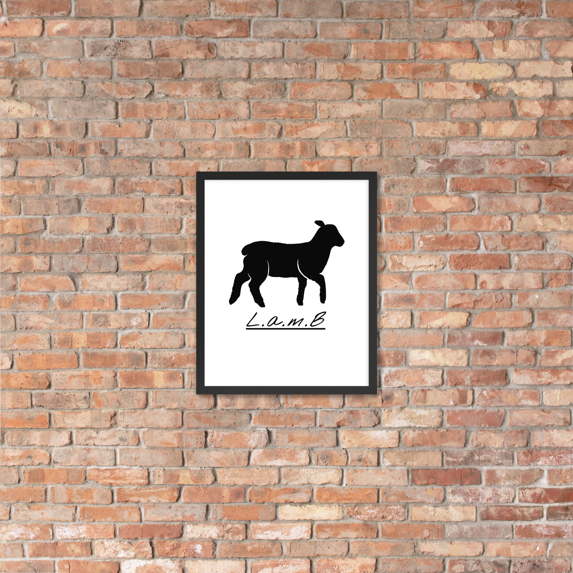 Lamb Framed Photo Paper Poster - Lamb Fashion Store