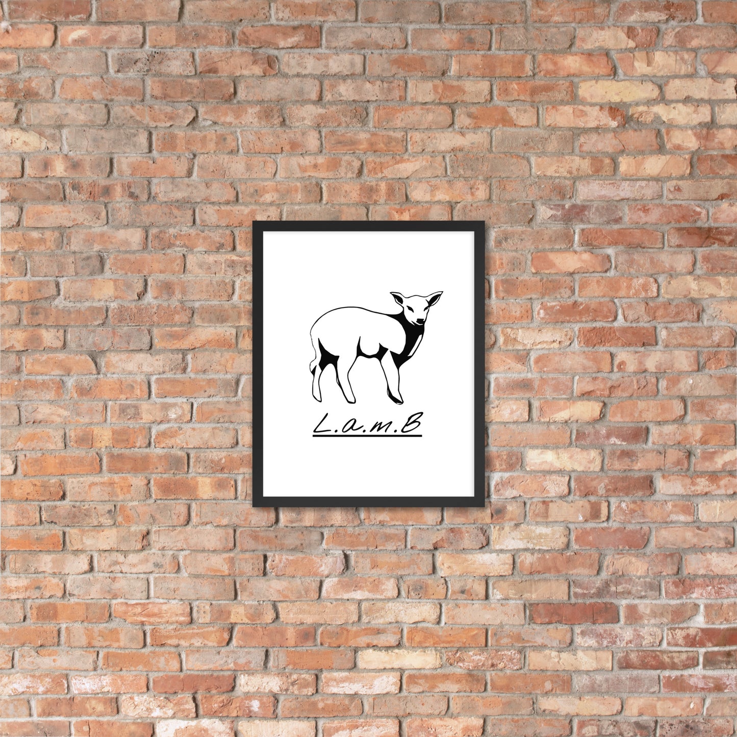 Lamb Framed Photo Paper Poster - Lamb Fashion Store