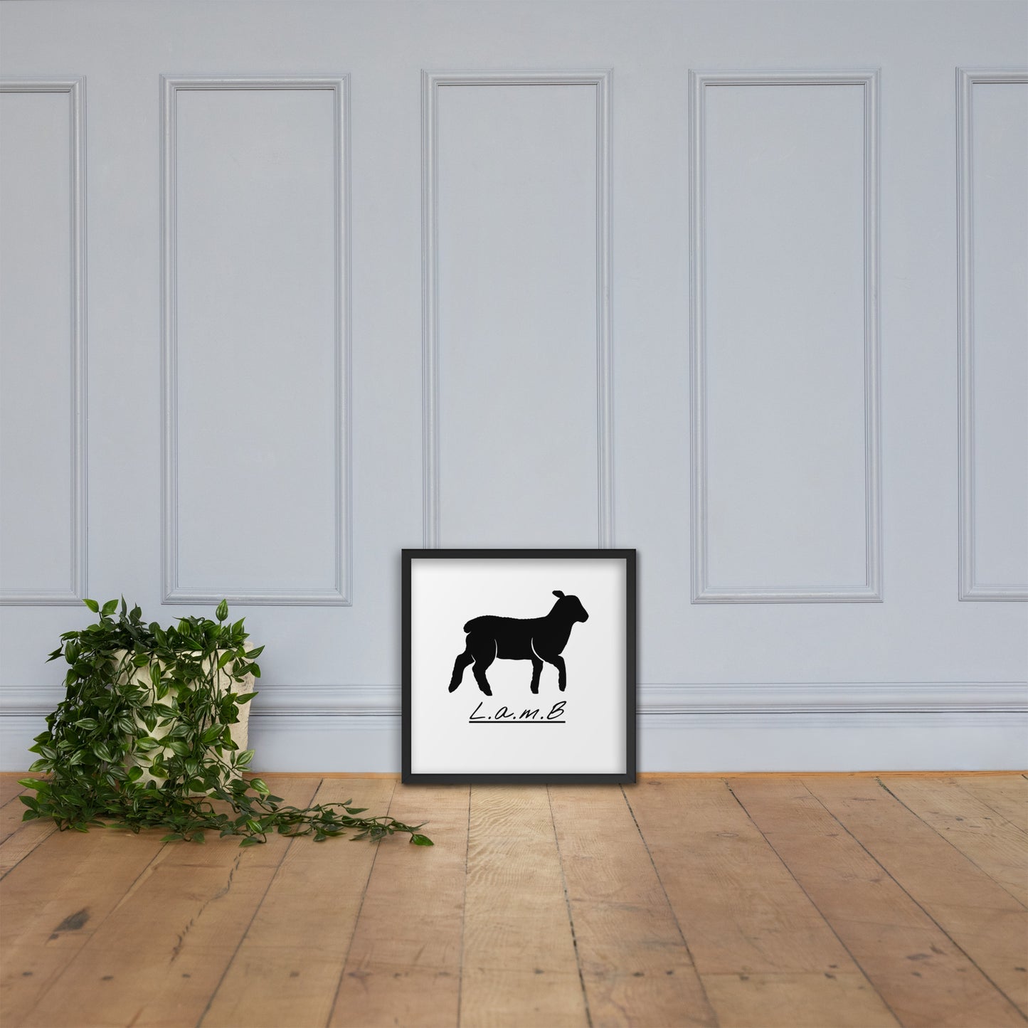 Lamb Framed Photo Paper Poster - Lamb Fashion Store