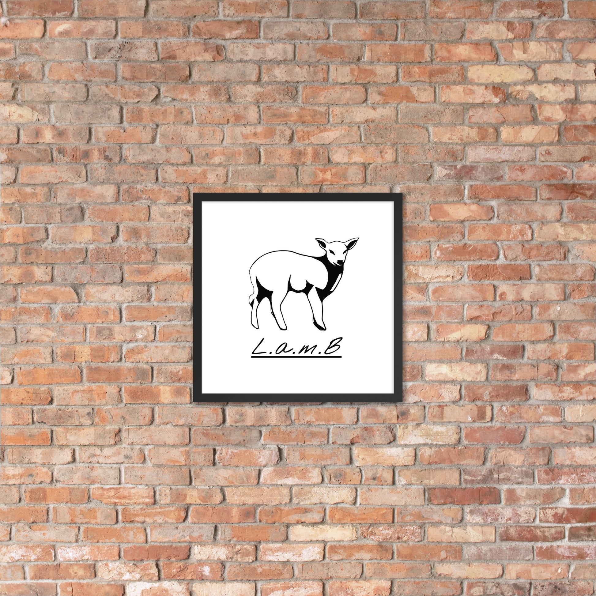 Lamb Framed Photo Paper Poster - Lamb Fashion Store