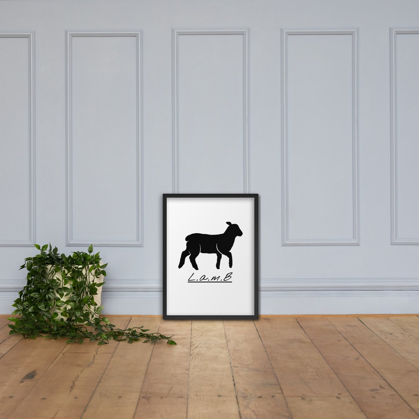 Lamb Framed Photo Paper Poster - Lamb Fashion Store