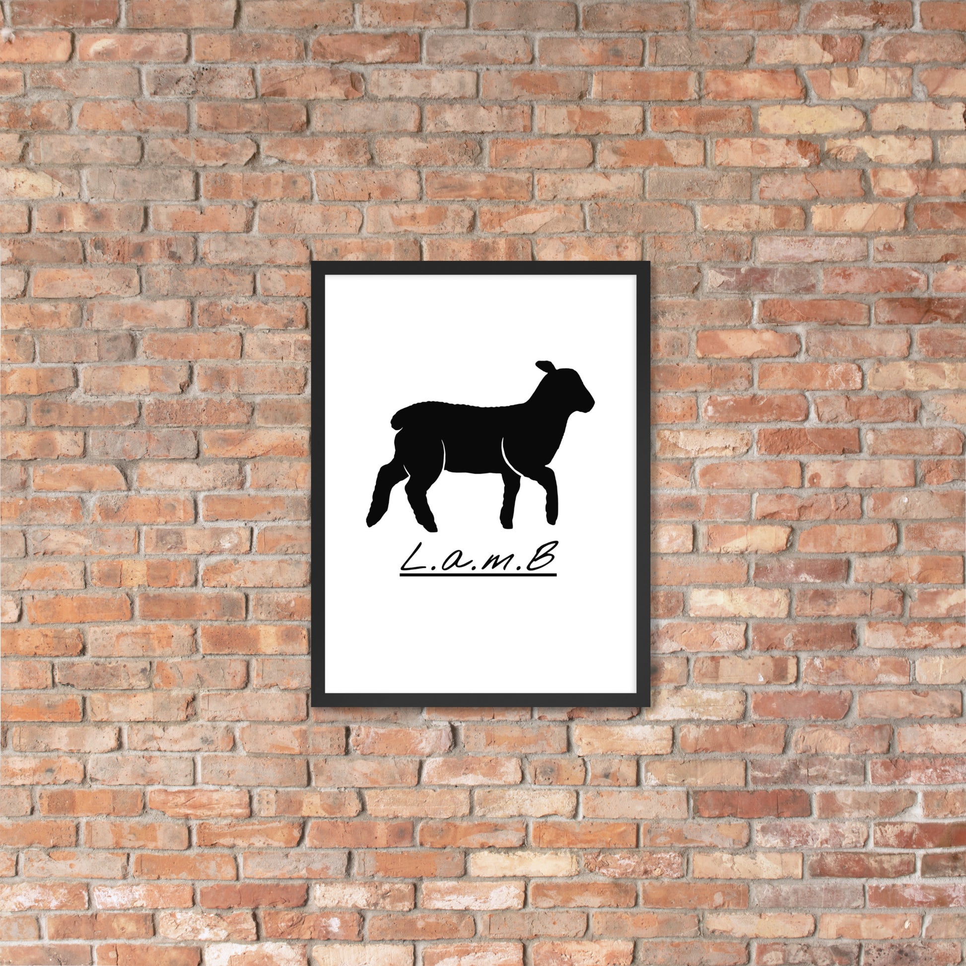 Lamb Framed Photo Paper Poster - Lamb Fashion Store